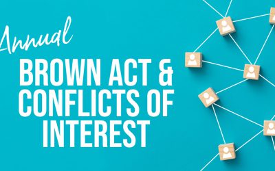 Annual Brown Act & Conflicts of Interest