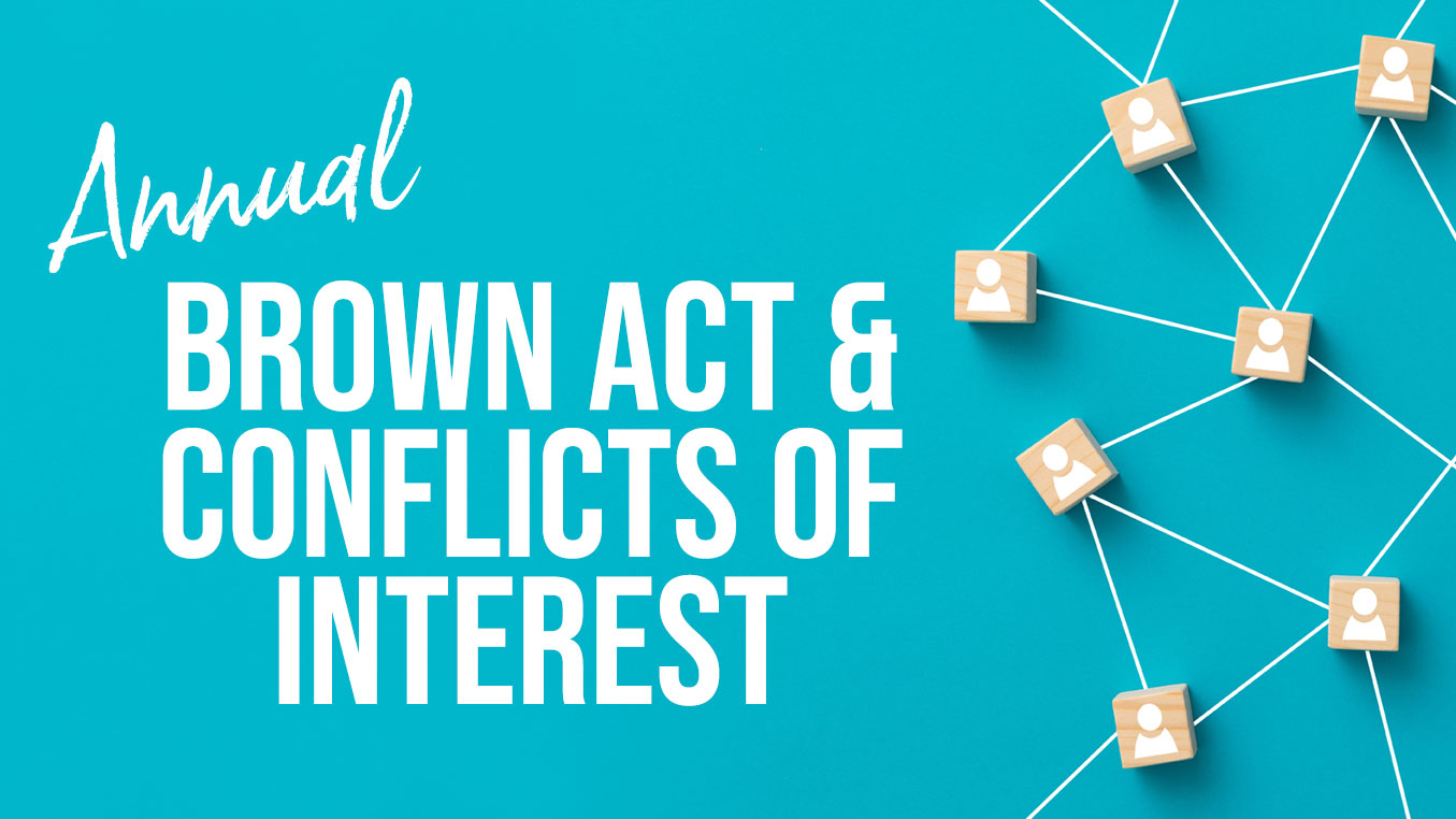 Brown Act & Conflicts of Interest