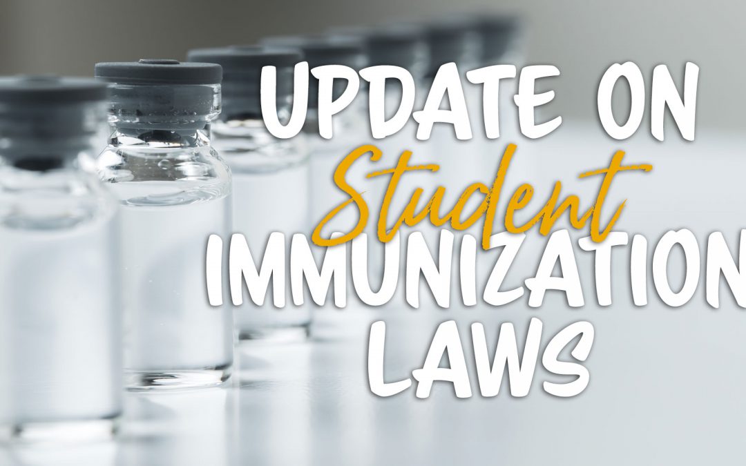 Update On Student Immunization Laws