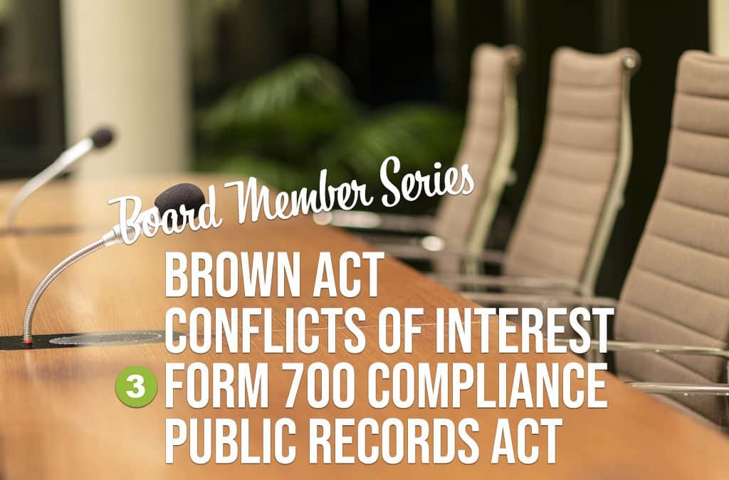 Form 700 Compliance (Board Member Series)