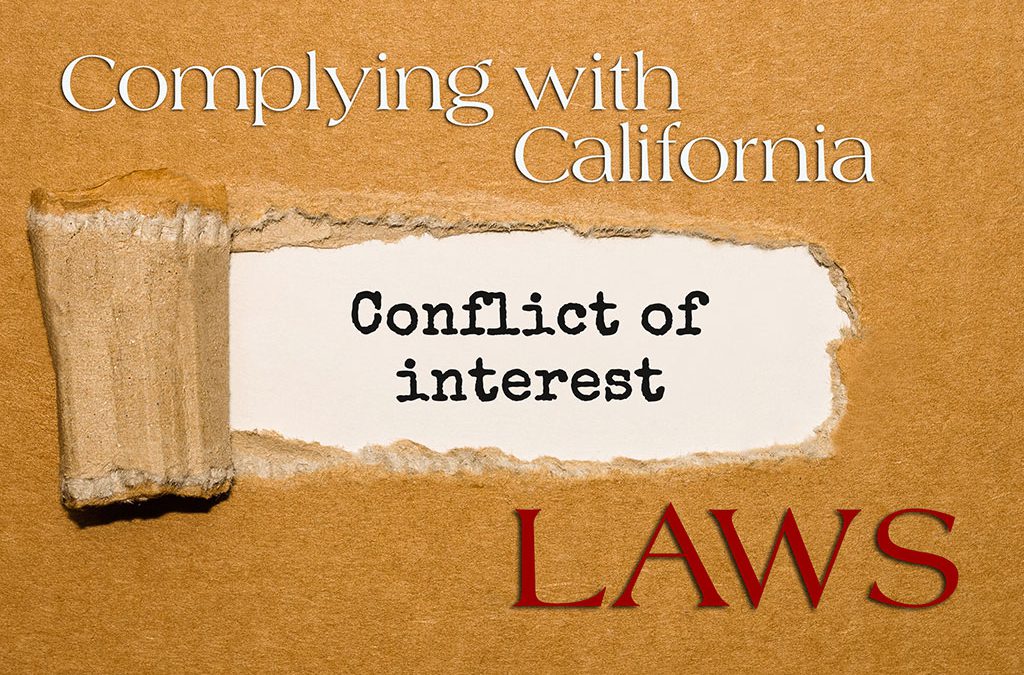 Complying with California Conflict of Interest Laws